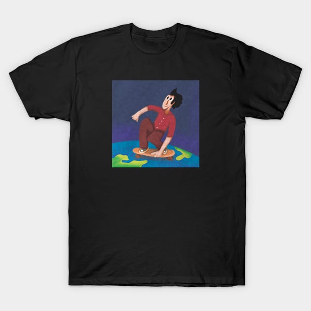 ride the world T-Shirt by Apxwr